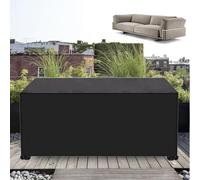 AEUUEU Funda para mesa de picnic de jardín, para exteriores, impermeable, 150 x 130 x 90 cm (largo x ancho x alto), funda grande para muebles de patio, impermeable, a prueba de rayos UV, resistente al