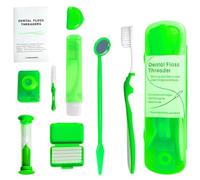 AEUXZA 8 Piezas Kit de Cuidado para Ortodoncia con Cera Dental. Set de Higiene Bucal de Viaje para Brackets | Accesorios Completos para Proteger contra Irritaciones