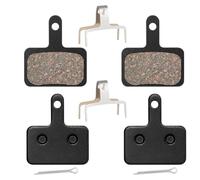 AEUXZA Pastillas de Freno de Disco para Bicicleta 2 Juegos, Resin & Semi-Metálicas, Compatibles con Shimano B01S/B03S/B05S y MT200/MT400/MT500