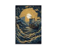 AEUYWQHKEKG Póster de Jason y los Argonautas estético vintage para pared, lienzo decorativo, pintura decorativa para sala de estar, dormitorio, decoración de habitación, 20 x 30 cm, estilo sin marco