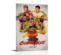 AEUYWQHKEKG Póster decorativo de Cobra Kai con diseño vintage de arte de pared, pintura decorativa para sala de estar, dormitorio, decoración de 30 x 45 cm, estilo marco