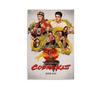 AEUYWQHKEKG Póster estético de Cobra Kai para pared, estilo vintage, lienzo decorativo, para sala de estar, dormitorio, decoración de habitación, 20 x 30 cm, estilo sin marco