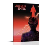 AEUYWQHKEKG Póster estético vintage de Altered States (1980) para pared, lienzo decorativo para sala de estar, dormitorio, decoración de 40 x 60 cm, estilo marco