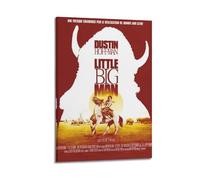 AEUYWQHKEKG Póster estético vintage de Little Big Man para pared, lienzo, pintura decorativa para sala de estar, dormitorio, decoración de 30 x 45 cm, estilo marco