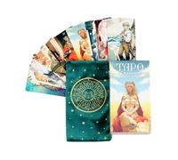 AEVVV Tarot Cards Art Nouveau. Tales of Thrones - Baraja de 78 cartas con bolsa, adivinación, psicología, esotérica, visión espiritual, desarrollo de la intuición