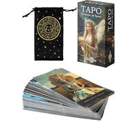 AEVVV Tarot Cards Deck - Juego de 78 cartas de adivinación que incluye folleto de instrucciones de arcanos menores mayores, herramienta esotérica para adivinar la adivinación, guía espiritual,