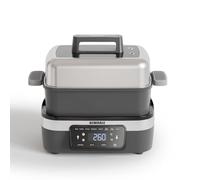 AEWHALE Olla Multifunción Eléctrica 8 en 1,1500W,Freidora sin aceite, arrocera, olla de cocción lenta y mucho más| 4 accesorios | Placas y sartenes intercambiables con revestimiento antiadherente