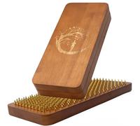 AEXFOR Sadhu Board - Tabla de yoga para principiantes, tapete de madera para reflexología de pies, color marrón