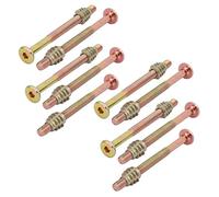 Aexit 10 piezas de conexión de muebles M6x80mm Tornillo hexagonal Tornillo de accionamiento w Tuerca de (model: D8430IXII-9296EI) inserción de madera