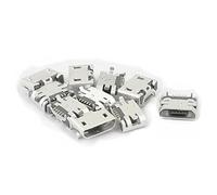 Aexit 10 Unids Tipo B Micro USB 5 Pin Hembra Jack Port Socket Adaptador (model: O5193VIX-4723PT) de Conector para