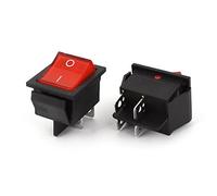 Aexit 16A AC 250V 20A AC 125V 4Pin 2Position DPST Rocker (model: V6094OIV-7025WA) Switch 2 Pcs