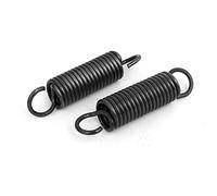Aexit 2.5mmx18mmx80mm Manganese Steel Spring Black 2pcs para (model: T7639IXII-1441UY) puerta de horno