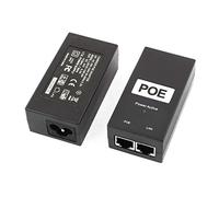 Aexit 2Pcs 24V 0.5A Ethernet Switch Adapter PoE Fuente de alimentación Inyector Power Over (1cf32edaf1f49ee5e9c68fb579ab115d)