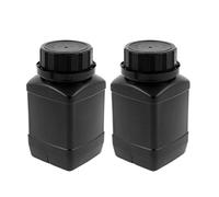 Aexit 2pcs 250 ml de plástico redondo de boca ancha Muestra química Reactivo (model: Q4721OIV-6505RV) sellado Botella Negro