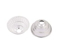 Aexit 2Pcs COB LED Reflector Lamp Holder (Model: H4875IIIVII-3183IM) Silver Tone 50mmx11mmx25mm