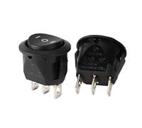 Aexit 5 piezas con certificación UL AC250V / 10A 125V / 15A 3P SPDT 3 posiciones Botón redondo Interruptores basculantes para barcos (d04fc8843f1874bb1e97b90b12a5ad18)