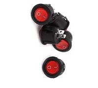 Aexit 5Pcs KCD1-105 2Pin SPST NO / OFF Conmutador de alimentación de CA 250 V / 6 A 125 V (model: W1352VIX-8250XB) / 10 A