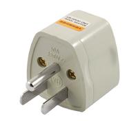 Aexit AC 250V 3 poste US Jack adaptador de viaje convertidor para AU UE (model: T3042IIVI-6682UY) Reino Unido enchufe