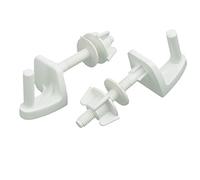 Aexit Herramienta de reparación de piezas de repuesto de perno de bisagra de asiento de inodoro de plástico, beige, 2 piezas (74f5745a403b523c05e8656ec2ca2d06)