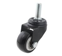 Aexit Reemplazo de vástago roscado de 10 mm x 25 mm Silla de oficina Rueda (model: O5149XIII-9127PT) giratoria Rueda negra