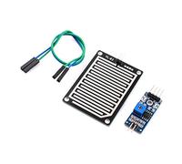 Aexit YL-83 DC 3.5-5V Sensor de humedad Sensor de humedad Sensor de humedad Módulo de circuito PCB Negro Azul (model: O6646VIX-6615PT) con cable Jamper