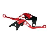 Aextroi palancas de freno Manetas de embrague freno cortas para motocicleta para Ducati HYPERMOTARD Shortys para solo para scrambler(Rojo)