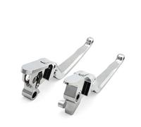 Aextroi palancas de freno Palanca de embrague y freno para motocicleta para Harley Softail Low Rider ST FXLRST FXLR FXLRS FLDE FXFB FXFBS 15-24(Chrome-long)