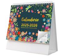 AEYAKA Calendario de Escritorio 2026 Calendario 2025-2026 Noviembre de 2025 - Diciembre de 2026, 20 x 20.5 cm Español C08