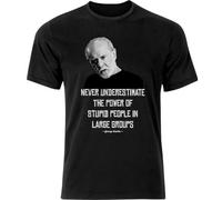 AEZWLTCCD George Carlin The of Stupid People T Shirt Black