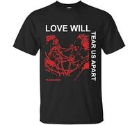 AEZWLTCCD Love Will Tear Us Apart T-Shirt Funny Vintage Gift for Men Black