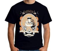 AEZWLTCCD Mens T-Shirt Sailor Tattoo Sexy Pin Up Retro Rockabilly Jerry Black L