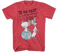 AEZWLTCCD Pinky and The Brain to Do List T-Shirt