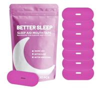 Aezzybe Myotape Boca para dormir, 30 tiras Mouth Tape antirronquidos para respirar con facilidad, Parches para Dormir con boca cerrada mejora calidad sueño y reduce respiración bucal