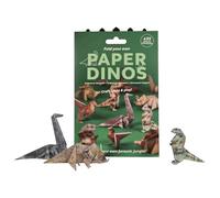 Aezzybe Papel Origami Dinosaurios Kit, 35PCS papel artesanal dinosaurios 3D, Origami dificultad 2 estrellas para niños 3+ años y adultos, proyectos creativos para familia, actividades escolares