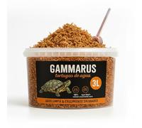 AF® - 300g Gammarus Selección con Shrimps, 3 L Gammarus para Tortugas de Agua | Snack proteíco, Ofrece un festín con Nuestras Gambas Tortugas de Agua Ricas en Calcio | Comida Tortugas de Agua