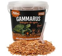 AF® - 750ml Gammarus Selección con Shrimps, 75g Gammarus para Tortugas de Agua | Snack proteíco para tu Reptil y Anfibio | Comida Tortugas de Agua con Vaso medidor + ebook formativo
