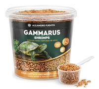 AF® Gammarus Tortugas de Agua 320g, 3L Gambas Tortugas de Agua con +56% Proteína, Snack Natural Reduce Olor, Comida Ajolote con Shrimps, Mantén su Frescura con Cierre Zip