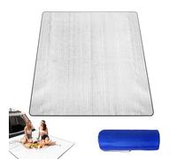 AFAIK Colchoneta aislante plegable para camping, de lámina de aluminio, color plata, 100 x 200 cm, ultraligera