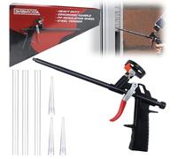 AFAIK Pistola de Espuma expansiva para Espuma expansiva PU Pistola de Espuma de Poliuretano para Espuma para Sellado, calafateo (Negro)