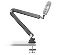 AFAITH Soporte Brazo Microfono Mesa, Profesional Metal Pie de Micrófono para Micrófono Condensador, Rode, Blue Yeti, Fifine, HyperX Quadcast, Razer y la Mayoría de los Micrófonos USB
