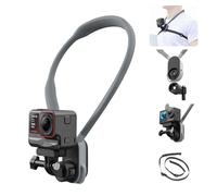 AFAITH Soporte de Cuello Magnético Max para GoPro,Soporte de Cuello para Selfie Giratorio 360° con Liberación Rápida,Soporte de Cuello con Correa Fija para Gopro Hero 12/11/10/9,Insta360,DJI OSMO Acti
