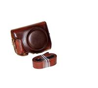 AFAKEREPPV Cubierta protectora de la cámara for correa. PU Funda protectora de la bolsa de la cámara de cuero Ajuste for el ajuste de Canon for PowerShot G9 x g9x g9 x Marcos II G9X2 Bolsas para cámar