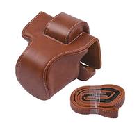 AFAKEREPPV Estudio fotográfico PU Protección de la bolsa de cuero Protección de la bolsa Mini bolsa de cámara for correa de reemplazo Ajuste for Canon Eos m5 m50 m50ii Bolsas para cámaras digitales(Ma