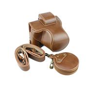 AFAKEREPPV for Lente de 15-45 mm Cubierta de batería Abierta + Correa + Mini Bolsa de Ajuste for Canon EOS m50 m50 Marcos II EOSM50 Bolsas para cámaras Digitales(Marrone)