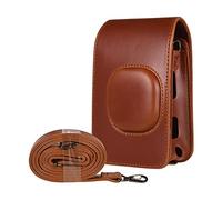 AFAKEREPPV Mini Bolsa de cámara Retro PU Funda de Cuero for Correa de Hombro Bolsa de cámara instantánea Ajuste for Fujifilm Instax Mini Liplay Bolsas para cámaras Digitales(Marrone)