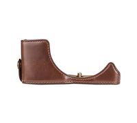 AFAKEREPPV PU Bolso de cámara de Cuero Funda Protectora a Prueba de Agua for Canon E0S-M6 EOS-M50 E0S-M200 / M10 / M10 Bolsas para cámaras Digitales(EOS-M50 Brown)