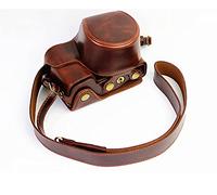 AFAKEREPPV PU Funda de Cuero Bolsa de cámara Bolsa de protección Protectora for Apertura de la batería A6000 ILCE-6100 A6100 A6400 A6300 ILCE-6400 Apto for Sony Bolsas para cámaras Digitales(Coffee)