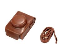 AFAKEREPPV PU Funda de Cuero for Bolsa de Hombro Bolsa de cámara Caja Ajuste for Panasonic Fit for Lumix LX7 LX5 LX3 LX10 LX15 Bolsas para cámaras Digitales(Brown 1)