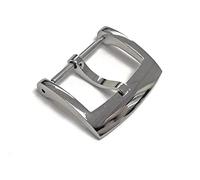 AFAKEREPPV Reloj Piezas de acero inoxidable Hebilla Cinturón Hebilla Lengua Hebilla pulida 18 mm 20 mm 2.0 for barra de resorte Cierre de reloj