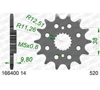 AFAM 166400-14 Piñón para cadena
